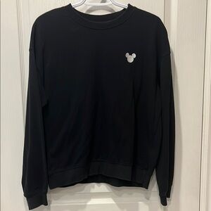 Black Mickey Icon Crewneck Sweatshirt